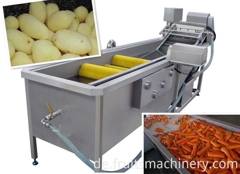 304/316 stainless steel fruit vegetable washer cleaning machine